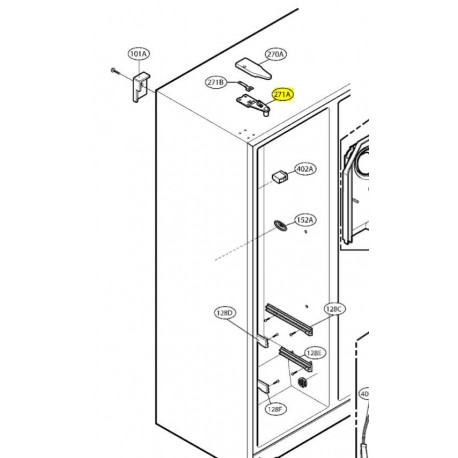 Hinge para Frigorifico LG