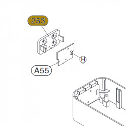 Cover dos botões para Soundbar LG