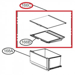 Cover AssemblyTray Vegetable LG