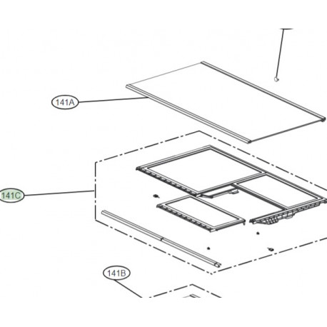 Shelf AssemblyRefrigerator LG