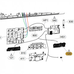 Coluna Esquerda 20W 6ohm 76dB 75Hz para TV LG