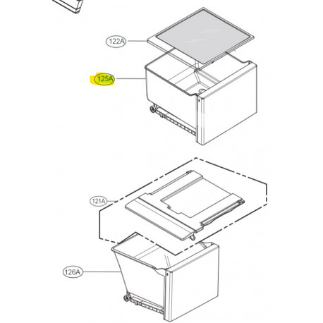 Tray AssemblyDrawer Freezer LG