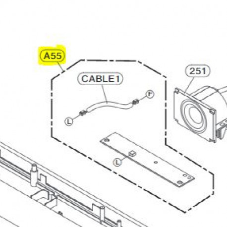 Placa de Botões para Equipamento Audio LG