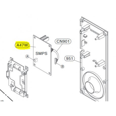 Fonte de Alimentaçao Subwoofer para Equipamento Audio