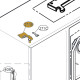 Dobradiça Superior do Congelador para Frigorifico LG