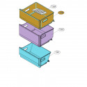 Freezer Top Drawer for LG Refrigerator