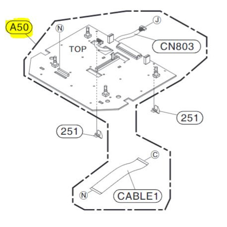 Motherboard TOP para Equipamento Audio LG