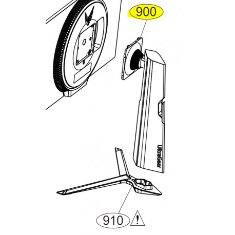Suporte da Base para Monitor LG