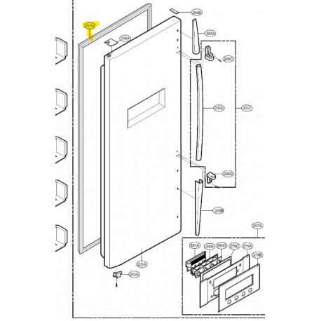 Gasket AssemblyDoor F LG